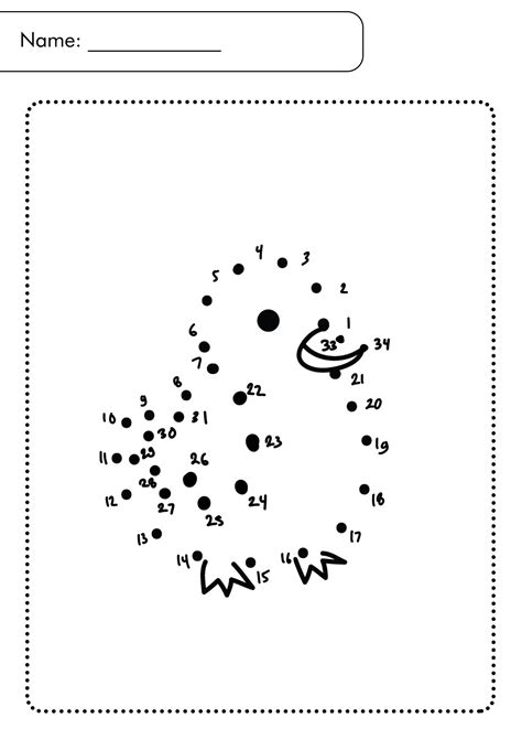 Spongebob Dot To Dot Printables