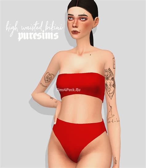 Купальник HIGH WAISTED BIKINI для Симс