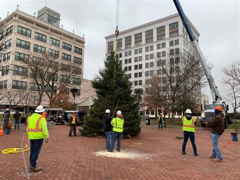 New Christmas Tree This Year In Downtown Springfield Country