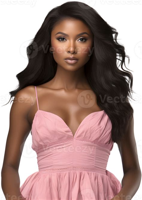 Body Shot Of A Dark Skinned Fashion 46496456 Png