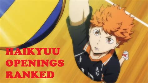 HAIKYUU Openings 1 7 Ranked YouTube