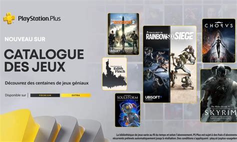 PlayStation Plus Extra Et Premium Voici Les Nouveaux Jeux De Novembre