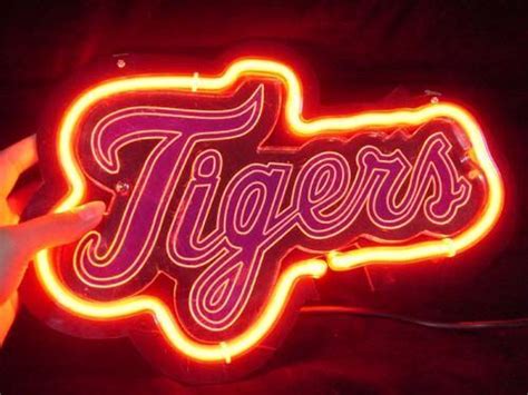 Detroit Tigers 3d Carved 14 Neon Light Sign Lamp Bar Open Pub Display Decor Ebay