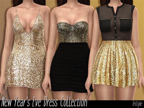 The Sims Resource Trillyke New Years Eve Dress Collection