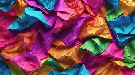 Premium Photo Abstract Background Of A Sheet Of Colored Crumpled