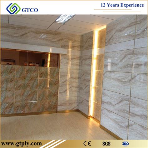 China UV Marble Panel UV Coated PVC Marble Texture Sheet for Wall Panel ...