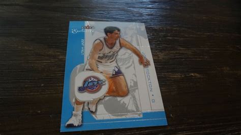 Fleer Exclusive John Stockton Basketball Card Ebay