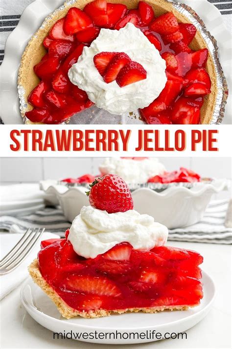 No Bake Strawberry Pie With Jello Recipe Easy Strawberry Pie