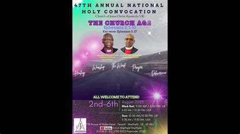 Th Annual National Holy Convocation Wednesday Teaching Session