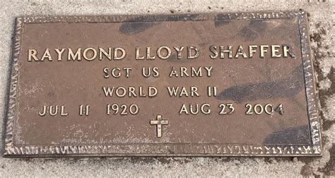 Raymond Lloyd Shaffer Jr Find A Grave Memorial