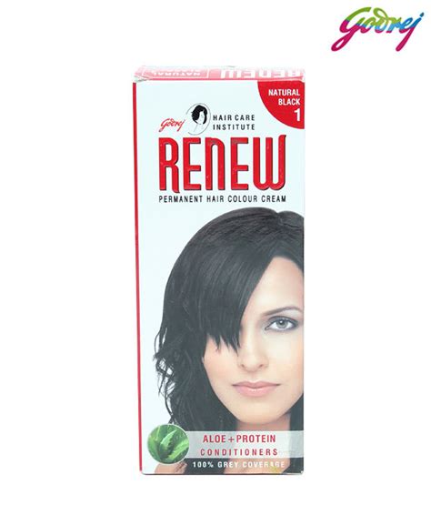 Buy Godrej Renew Hair Color Natural Black 1 50 Ml Online At Purplle