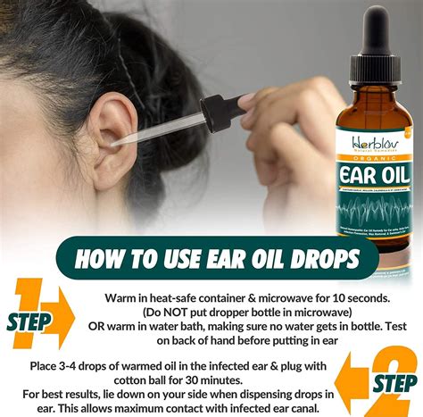 Organic Ear Oil For Ear Infections Natural Eardrops For Infection Prevention Swimmer S Ear