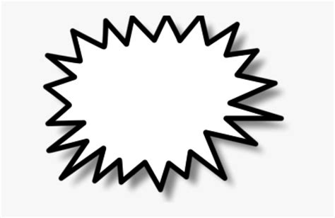 Transparent Explosion Clipart Black And White - Star Burst Clip Art, HD ...