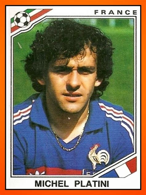 Old School Panini World Cup Top 100 N°79 Michel Platini