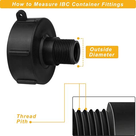 Buy YIePhiot 275 330 Gn IBC Tote Tank Food Grade Drain Adapter 2 Coarse