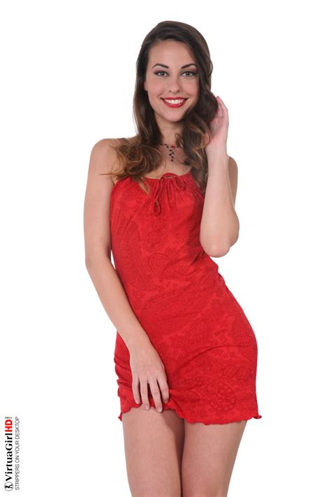 Small Tit Virtuagirl Model Lorena Taking Off A Sexy Red Panties Porn Pictures XXX Photos Sex