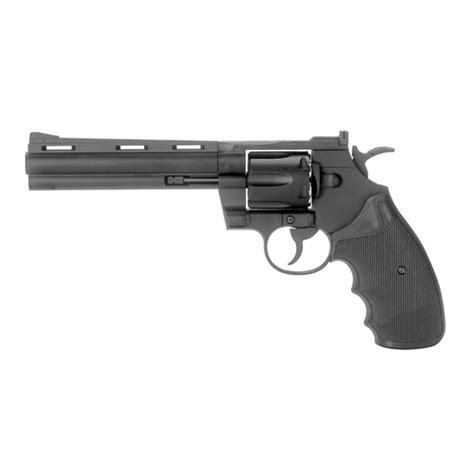 Kwc Model 357 6 Revolver Black Co2 Non Blowback 6mm