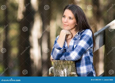 Belle femme de Brunette image stock Image du beauté