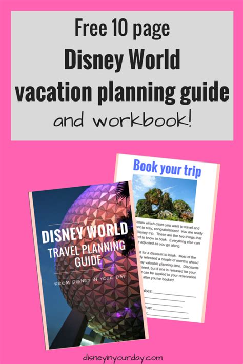 Free 10 Page Disney World Vacation Planning Guide And Workbook