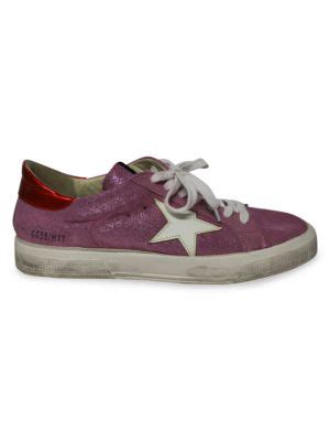 Golden Goose Golden Goose Superstar Glitter Sneakers In Pink Leather