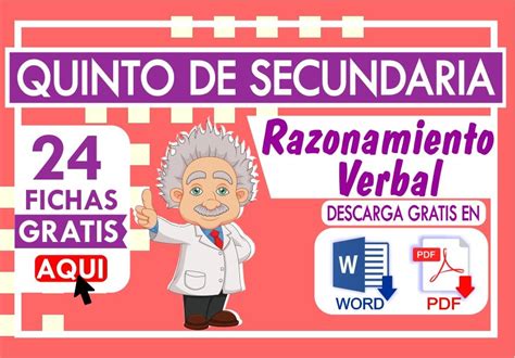 Razonamiento Verbal Ejercicios Para Quinto Grado De Secundaria 2023