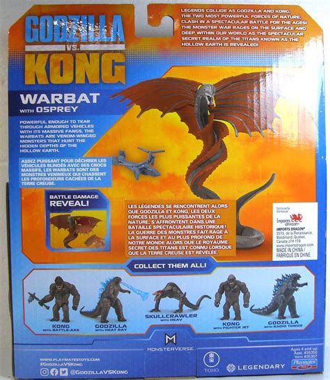 Playmates Monsterverse Godzilla Vs Kong Warbat W Osprey