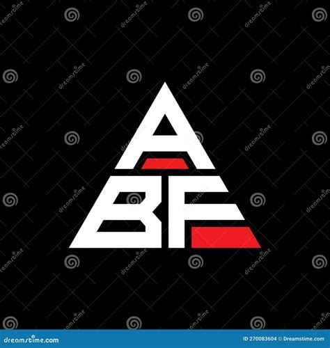 ABF Triangle Letter Logo Design With Triangle Shape ABF Triangle Logo