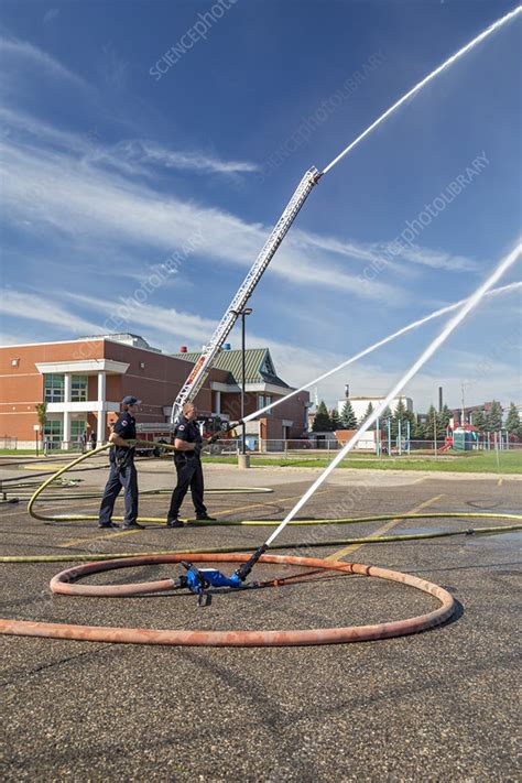 Firefighter training - Stock Image - C050/0433 - Science Photo Library