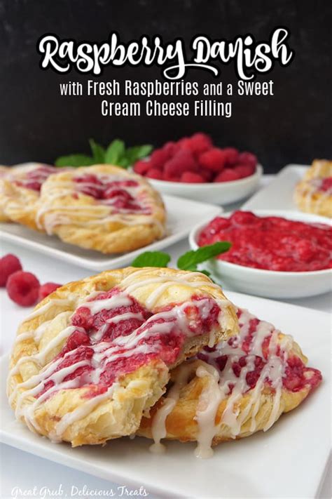 Raspberry Danish With Cream Cheese Great Grub Delicious Treats