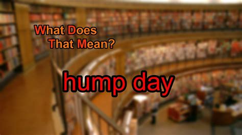 What Does Hump Day Mean YouTube