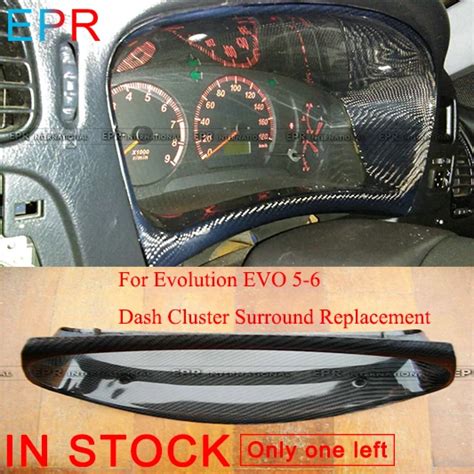 For Evolution Evo Carbon Fiber Dash Cluster Surround Replacement