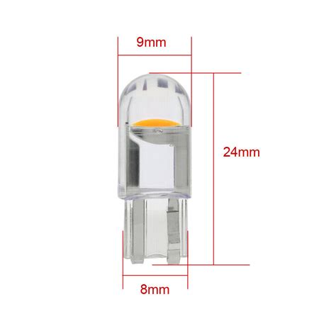 Amber 20 T10 LED COB Wedge Car Interior Dome Reading Map Bulb Light