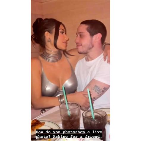 Kim Kardashian Denies Photoshopping Pete Davidson With Kissing Clip ...