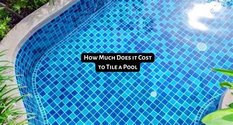 How Much Does It Cost To Tile A Pool Types Of Tiles You Can Use