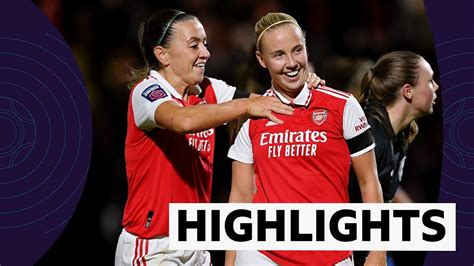 Wsl Highlights Arsenal 4 0 Brighton Bbc Sport