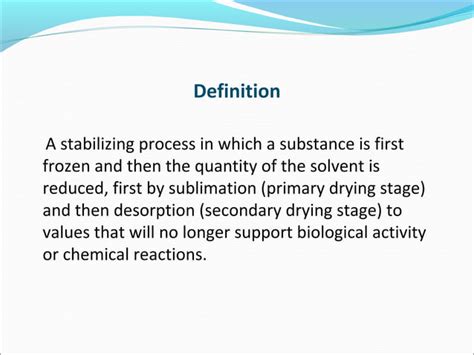 Lyophilization | PPT