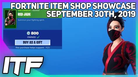 Fortnite Item Shop New Red Jade Skin Emote September 30th 2019