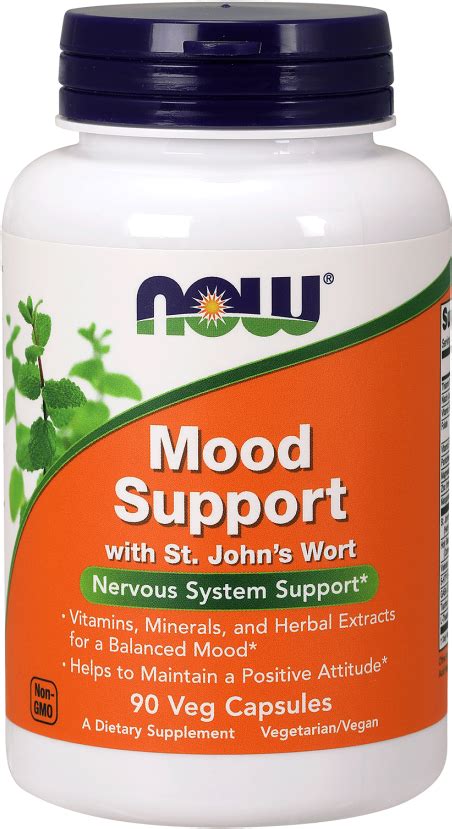 Download 90 Veg Capsules Now Foods Mood Support With St Johns Wort