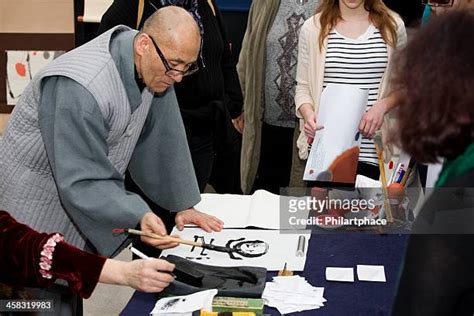 Shodo Japanese Calligraphy Exhibit Photos And Premium High Res Pictures