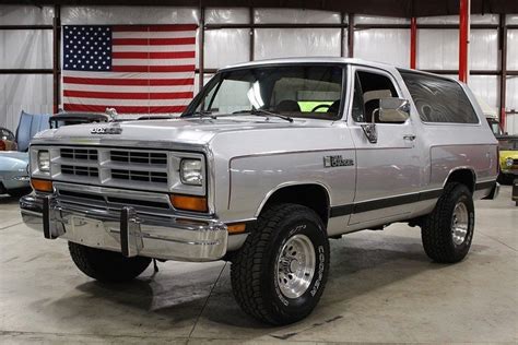 Silver 1988 Dodge Ramcharger For Sale Mcg Marketplace