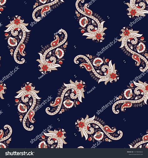 traditional paisley pattern on bluepaisley#traditional#blue#pattern ...