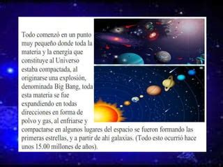 Cuento Del Origen Del Universo PPT