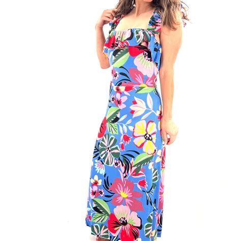 Sugarlips Dresses Sugarlips Bright Tropical Midi Dress Sl Nwt