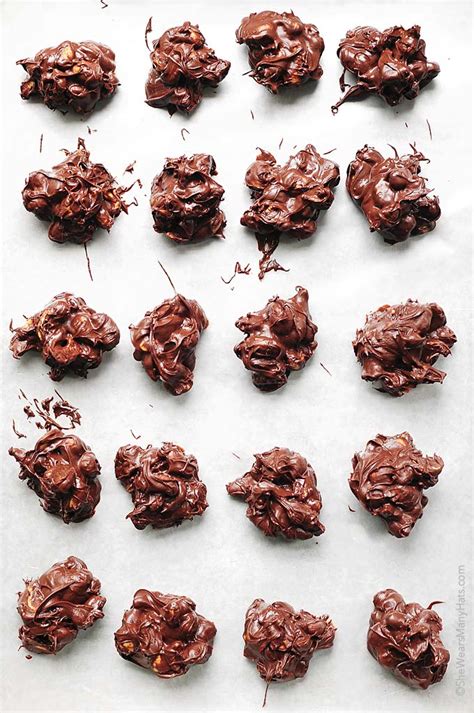 Dark Chocolate Cashew Clusters Recipe - She Wears Many Hats