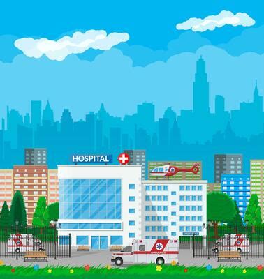 Cartoon Hospital Background Vector Art, Icons, and Graphics for Free ...