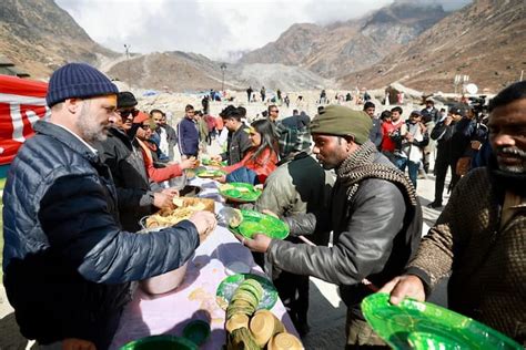 Rahul Gandhi Bhandara At Kedarnath Temple Uttarakhand Congress Madhya