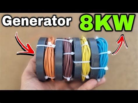 I Make V W Electric Generator From Pvc Copper Wire Use New