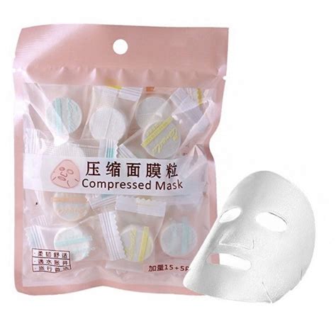 Jual Compressed Paper Mask Sheet Tablet Masker Wajah Topeng Facial