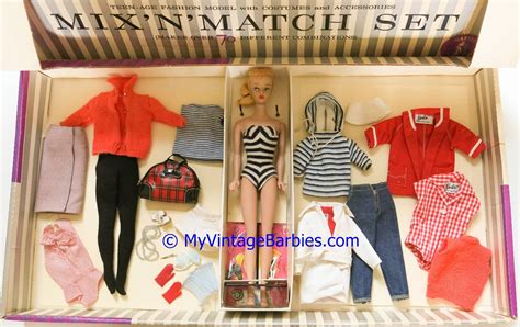 My Vintage Barbies Blog Barbie Of The Month 857 Mix N Match Set