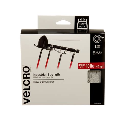 VELCRO Brand Industrial Strength Fasteners Stick On Adhesive